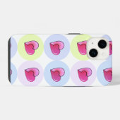 Coque Pour iPhone 14 Coeurs de bonbons (Verso Horizontal)