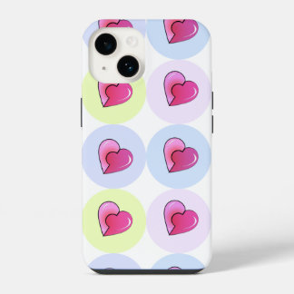 Coque Pour iPhone 14 Coeurs de bonbons