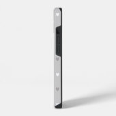 Coque Pour iPhone 14 Coeurs de polka minuscules dans les tons gris (Côté gauche)