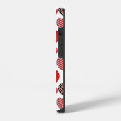 Coque Pour iPhone 14 Coeurs répétitifs (Côté gauche)