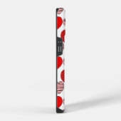 Coque Pour iPhone 14 Coeurs répétitifs (Côté droit)