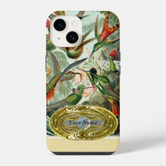 Coque Pour iPhone 14 Colibri (Verso)