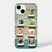 Coque Pour iPhone 14 Collage de photos de famille (Verso)
