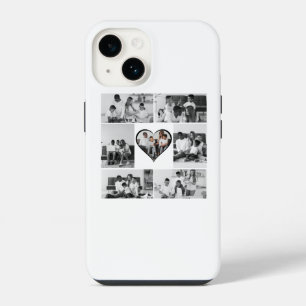 Coque Pour iPhone 14 Collage photo 7 Noir et Blanc