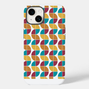 Coque Pour iPhone 14 Coloré funky les années 70 Vintage Motif géométriq