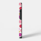 Coque Pour iPhone 14 Colorful Blooms Repeat Pattern (Côté gauche)