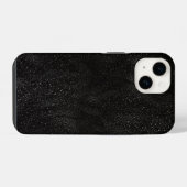 Coque Pour iPhone 14 Conception astronomique abstraite de l'espace noir (Verso Horizontal)