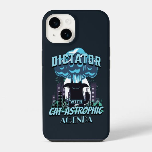 Coque Pour iPhone 14 Conception Catastrophique Funny Chat (Verso)