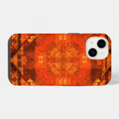 Coque Pour iPhone 14 Conception d'art abstrait Mandala de Feu Bénédicti (Verso Horizontal)
