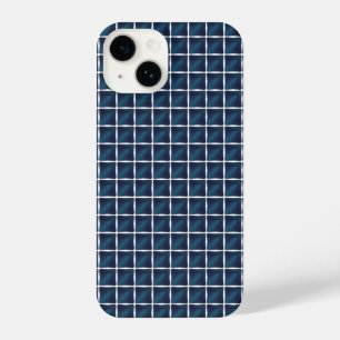 Coque Pour iPhone 14 Conception de compartiment bleu arrondi