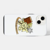 Coque Pour iPhone 14 Conception de Dés de Clerc (Verso Horizontal)
