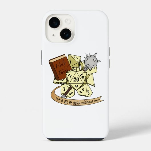 Coque Pour iPhone 14 Conception de Dés de Clerc (Verso)