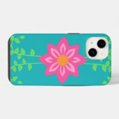 Coque Pour iPhone 14 Conception de fleurs vibrantes en fleurs (Verso Horizontal)