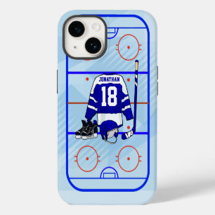 Coque Pour iPhone 14 Conception de hockey sur glace personnalisée