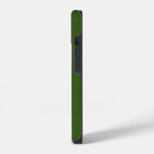 COQUE POUR iPhone 14 CONCEPTION DE LETTRE C EN MONOGRAMME FLEURI VERT É (Côté gauche)
