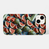 Coque Pour iPhone 14 Conception de Motif de pastèque juteuse 2 (Verso Horizontal)