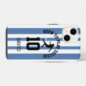 Coque Pour iPhone 14 Conception de numéro de maillot à rayures pour le  (Verso Horizontal)