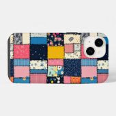 Coque Pour iPhone 14 Conception de Patchwork adorable, Motif Joueur (Verso Horizontal)