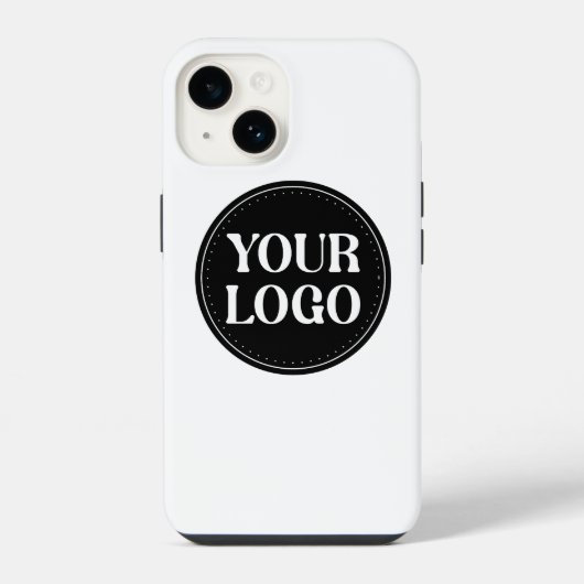 Coque Pour iPhone 14 Conception élégante de code QR noir | Marque éléga (Verso)