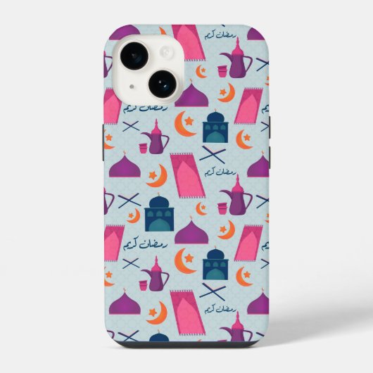 Coque Pour iPhone 14 Conception festive de Ramadan islamique (Verso)