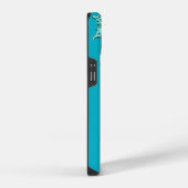 Coque Pour iPhone 14 Conception gothique élégante en bleu (Côté droit)