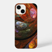 Coque Pour iPhone 14 Connexion fluide Art Abstrait (Verso)