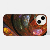 Coque Pour iPhone 14 Connexion fluide Art Abstrait (Verso Horizontal)