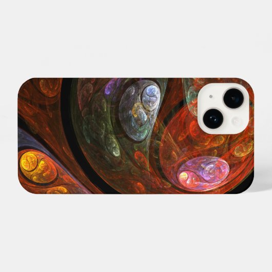Coque Pour iPhone 14 Connexion fluide Art Abstrait (Verso Horizontal)