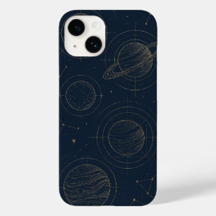 Coque Pour iPhone 14 Constellations or élégant - coque iphone dynamique
