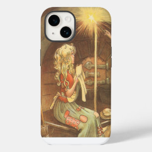 Coque Pour iPhone 14 Conte de fées vintage, Cendrillon et marraine fée