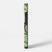 Coque Pour iPhone 14 Cool comme concombre Green Veggie Monogramme (Côté gauche)