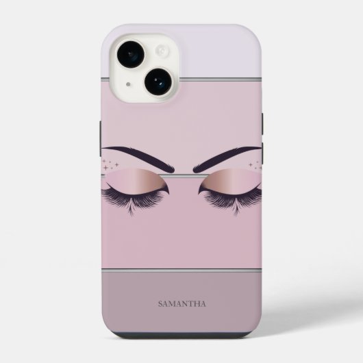 Coque Pour iPhone 14 Cool moderne chic rayé, coups de fouet (Verso)