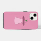 Coque Pour iPhone 14 Coq Alien mignon et fun (Verso Horizontal)