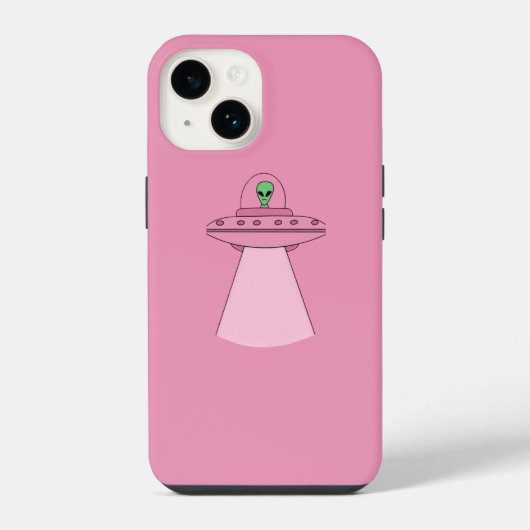 Coque Pour iPhone 14 Coq Alien mignon et fun (Verso)