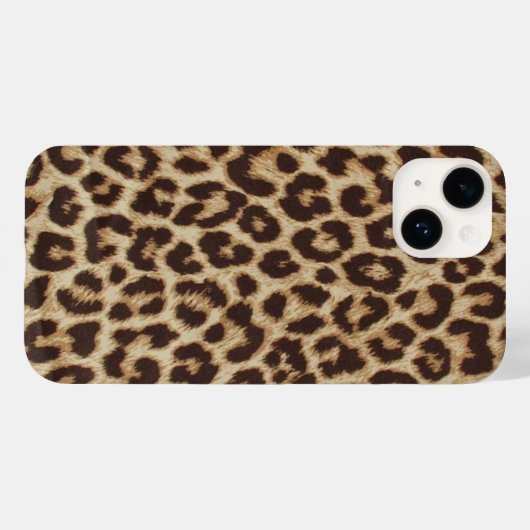 Coque Pour iPhone 14 Coque d'ID iPhone Chic Leopard (Verso (horizontal))
