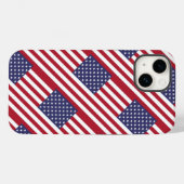 Coque Pour iPhone 14 Coque du drapeau américain-coque iphone (Verso (horizontal))