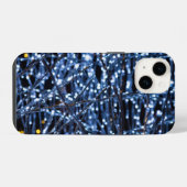 Coque Pour iPhone 14 Coque iphone Abstrait Blue Lights (Verso Horizontal)