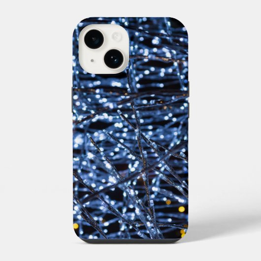 Coque Pour iPhone 14 Coque iphone Abstrait Blue Lights (Verso)