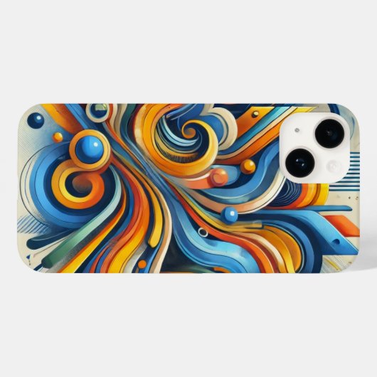 Coque Pour iPhone 14 Coque iphone Abstrait dynamique (Verso (horizontal))