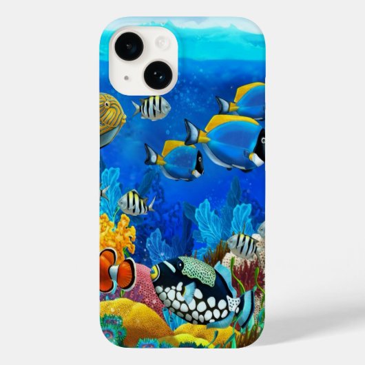 Coque Pour iPhone 14 Coque iphone Aquarium (Verso)