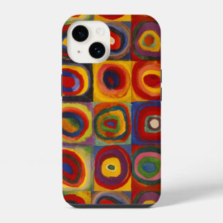 Coque Pour iPhone 14 coque iphone avec les Carrés et cercles de Kandins