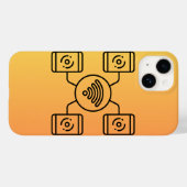 Coque Pour iPhone 14 coque iphone avec logo internet (Verso (horizontal))