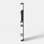 Coque Pour iPhone 14 Coque iphone blanc noir (Côté gauche)