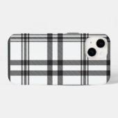 Coque Pour iPhone 14 Coque iphone blanc noir (Verso Horizontal)