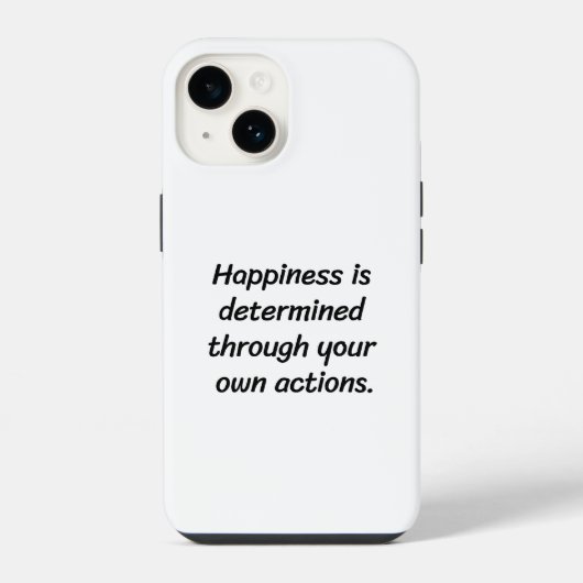 Coque Pour iPhone 14 Coque iPhone Bonheur (Verso)