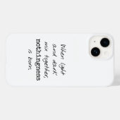 Coque Pour iPhone 14 Coque iphone clair et foncé (Verso (horizontal))
