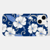 Coque Pour iPhone 14 COQUE IPHONE Coque-Mate POLYNÉSIEN RÊVE (BLEU) (Verso (horizontal))