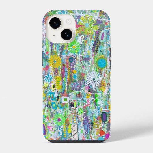 Coque Pour iPhone 14 Coque iphone d'alimentation des fleurs (Verso)