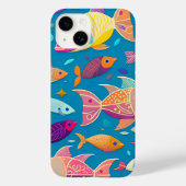 Coque Pour iPhone 14 Coque iphone de conception du poisson (Verso)