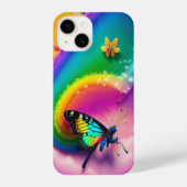 Coque Pour iPhone 14 Coque iphone de conception papillon (Verso)